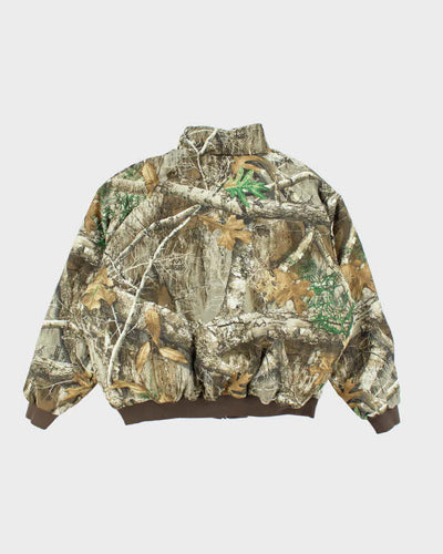 Vintage Y2K Real Tree Camouflage Reversible Insulated Jacket - XXXL