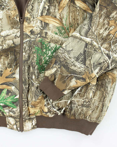Vintage Y2K Real Tree Camouflage Reversible Insulated Jacket - XXXL