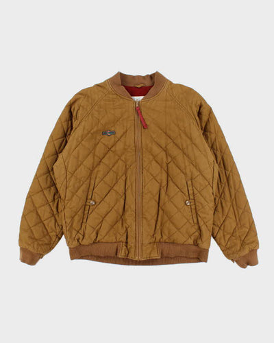 Vintage 90's Columbia Quilted Bomber Jacket - L