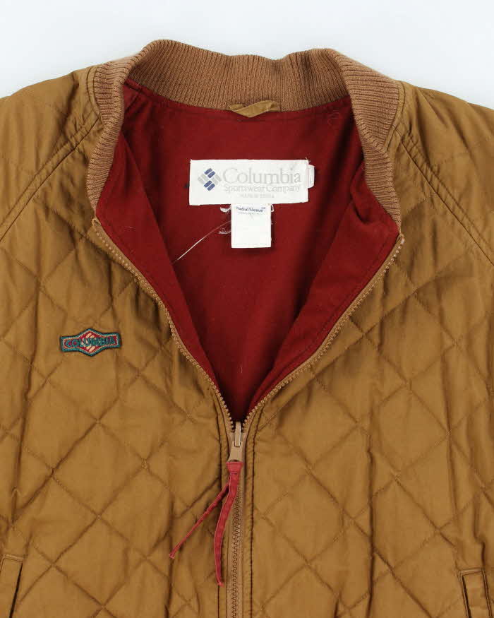 Vintage 90's Columbia Quilted Bomber Jacket - L