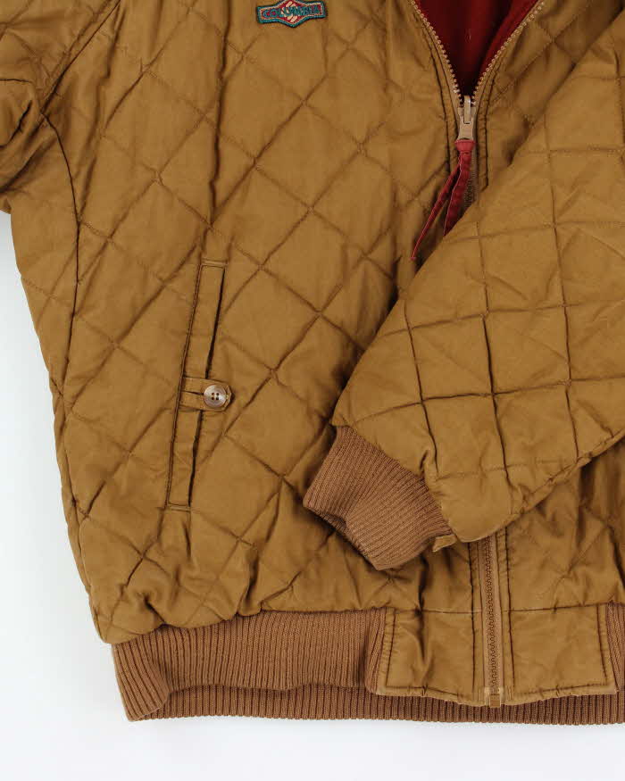 Vintage 90's Columbia Quilted Bomber Jacket - L