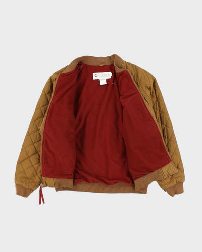 Vintage 90's Columbia Quilted Bomber Jacket - L