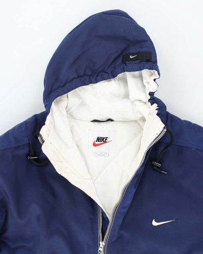 Vintage 90's Nike Oversized Heavyweight Hooded Jacket - XL