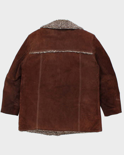 Vintage JC Penny Suede Fur Lined Jacket - L