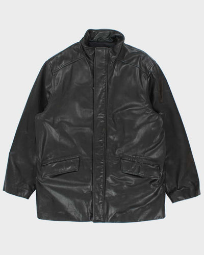 Vintage 90's Danier Heavyweight Zip Up Leather Jacket - XL