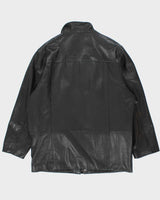 Vintage 90's Danier Heavyweight Zip Up Leather Jacket - XL