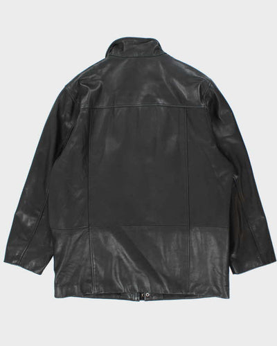 Vintage 90's Danier Heavyweight Zip Up Leather Jacket - XL