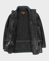 Vintage 90's Danier Heavyweight Zip Up Leather Jacket - XL