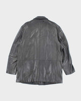 Vintage 90's Danier Heavyweight Snap Button Leather Jacket - L