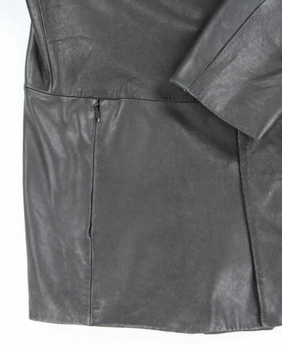 Vintage 90's Danier Heavyweight Snap Button Leather Jacket - L
