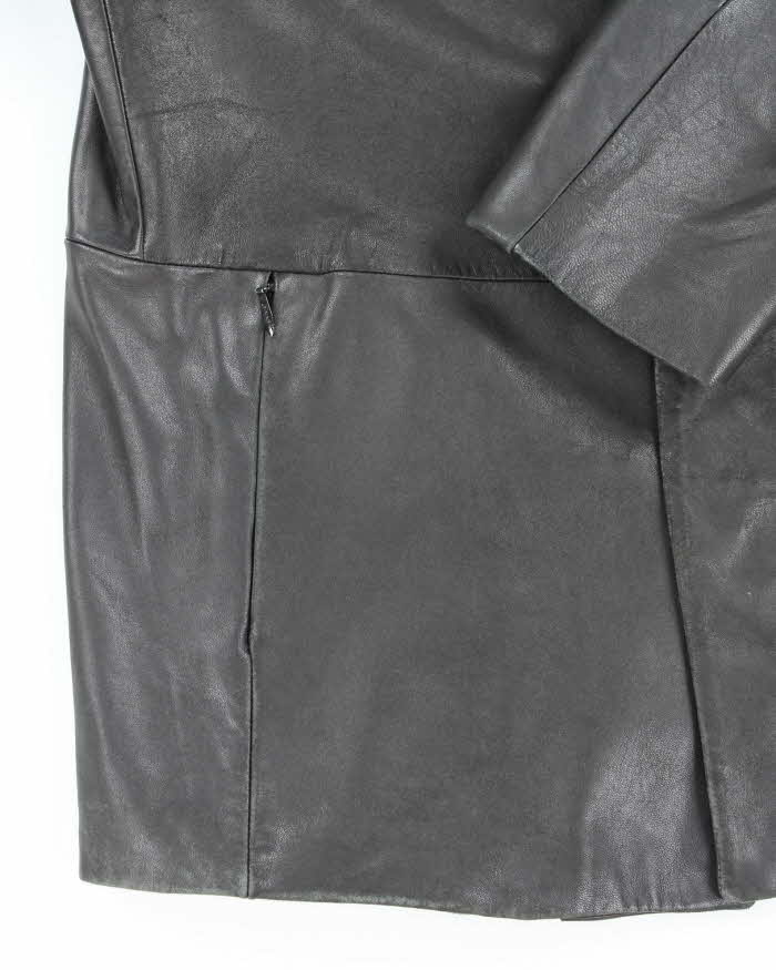 Vintage 90's Danier Heavyweight Snap Button Leather Jacket - L