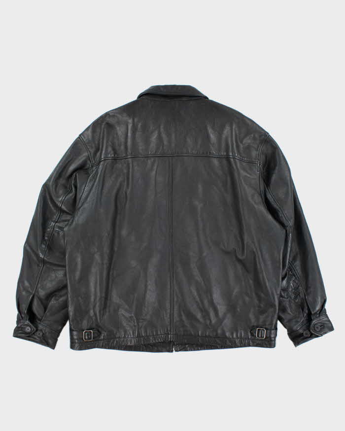 Vintage 2000's GAP Heavyweight Zip Up Leather Jacket - XXL