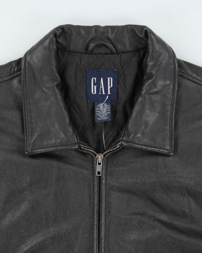 Vintage 2000's GAP Heavyweight Zip Up Leather Jacket - XXL