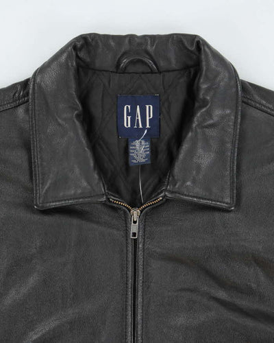Vintage 2000's GAP Heavyweight Zip Up Leather Jacket - XXL
