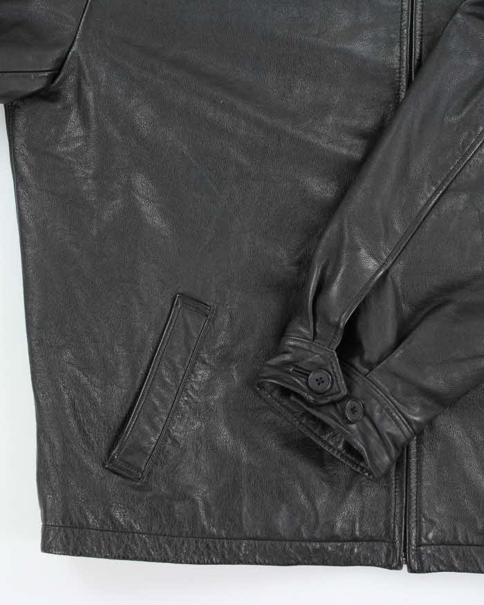 Vintage 2000's GAP Heavyweight Zip Up Leather Jacket - XXL