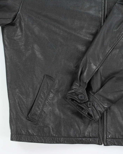 Vintage 2000's GAP Heavyweight Zip Up Leather Jacket - XXL
