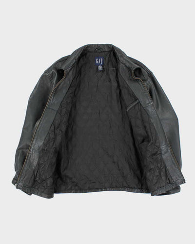 Vintage 2000's GAP Heavyweight Zip Up Leather Jacket - XXL