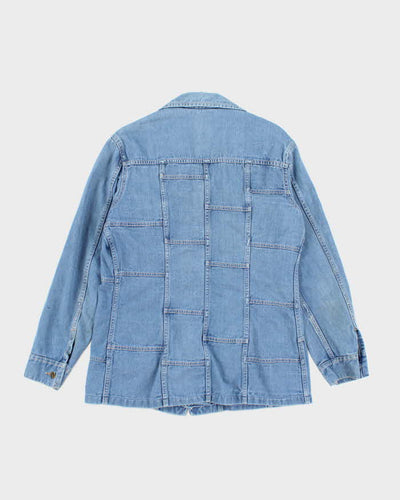 Vintage 80's Lee Light Wash Denim Chore Jacket - L