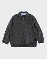 Vintage 2000's Danier Heavyweight Leather Zip Up Jacket - XXL