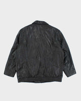 Vintage 2000's Danier Heavyweight Leather Zip Up Jacket - XXL