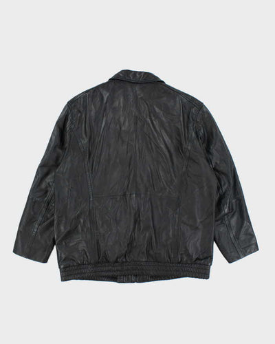 Vintage 2000's Danier Heavyweight Leather Zip Up Jacket - XXL