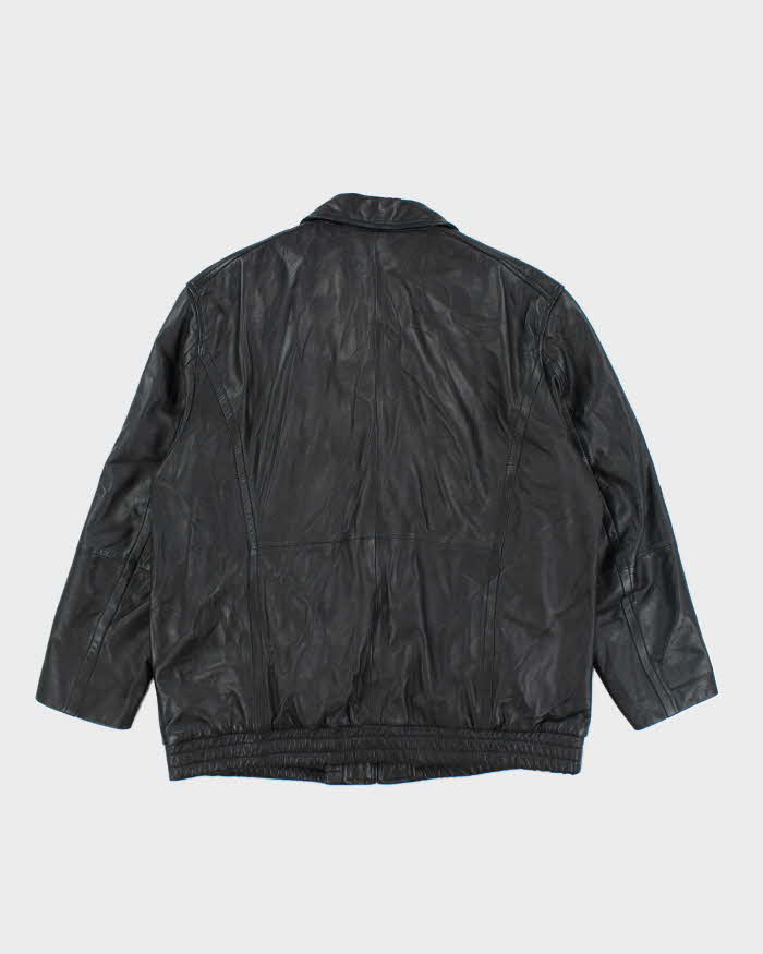 Vintage 2000's Danier Heavyweight Leather Zip Up Jacket - XXL