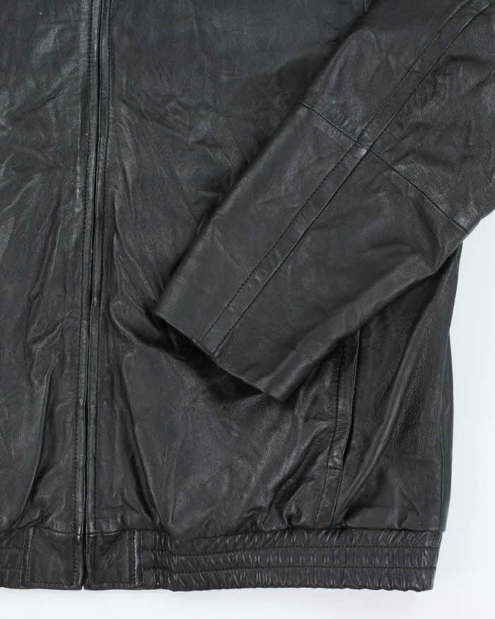 Vintage 2000's Danier Heavyweight Leather Zip Up Jacket - XXL