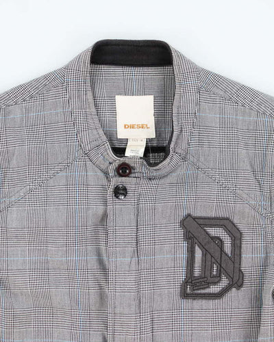 Vintage Y2K Diesel Patterned Slim Fit Jacket - M