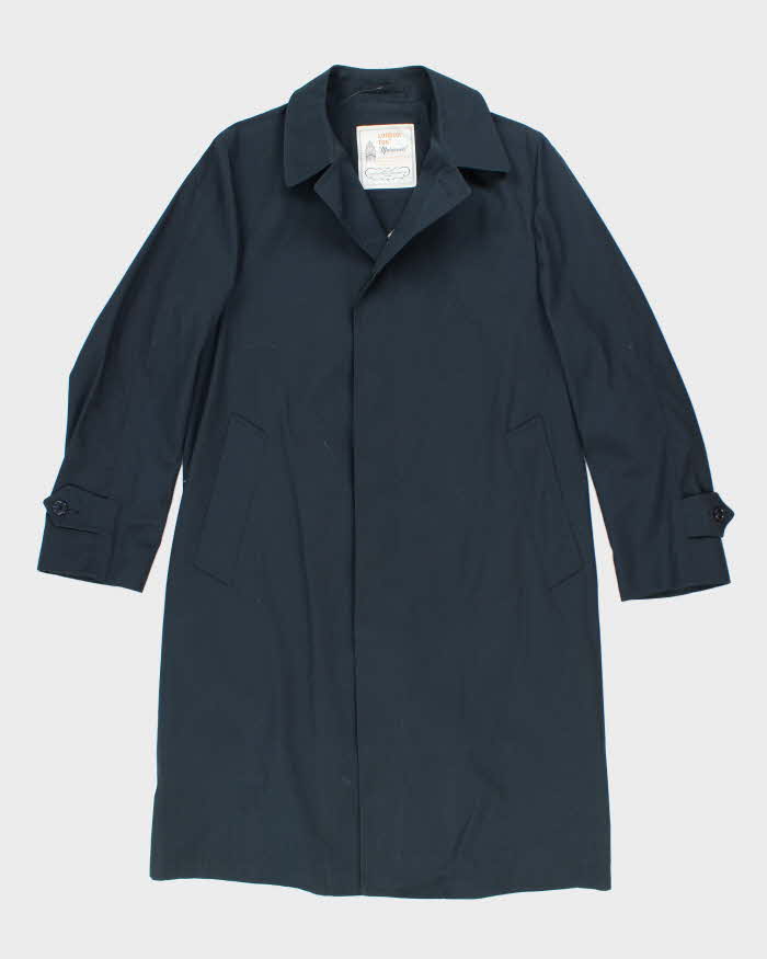 Vintage 90's London Fog Navy Heavyweight Overcoat - L