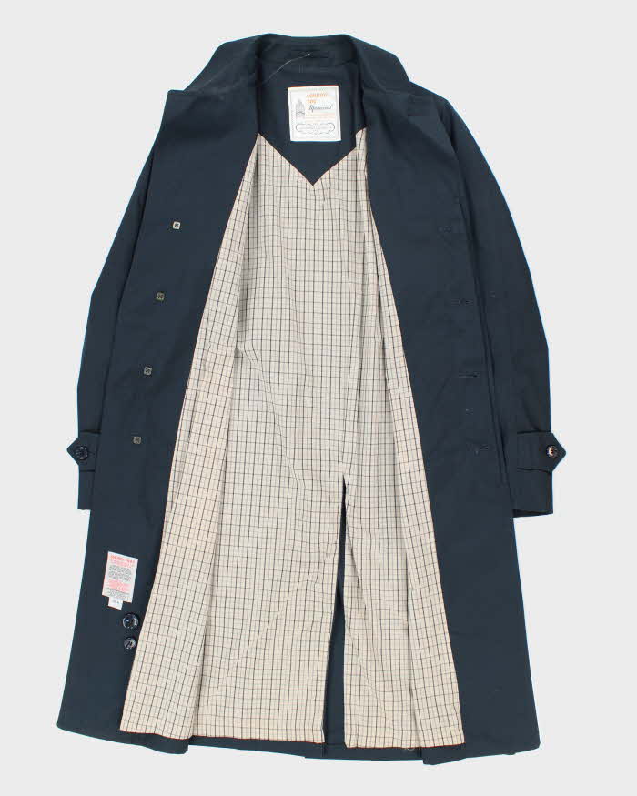 Vintage 90's London Fog Navy Heavyweight Overcoat - L