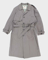 Vintage 80's London Fog Grey Belted Overcoat - L