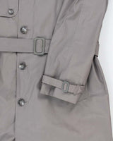 Vintage 80's London Fog Grey Belted Overcoat - L