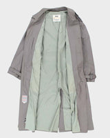 Vintage 80's London Fog Grey Belted Overcoat - L