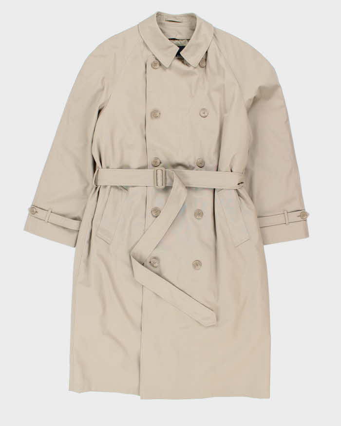Vintage 80's London Fog Oversized Insulated Belted Overcoat - L