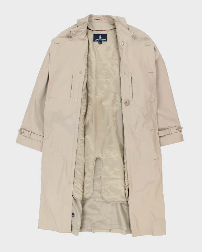 Vintage 80's London Fog Oversized Insulated Belted Overcoat - L