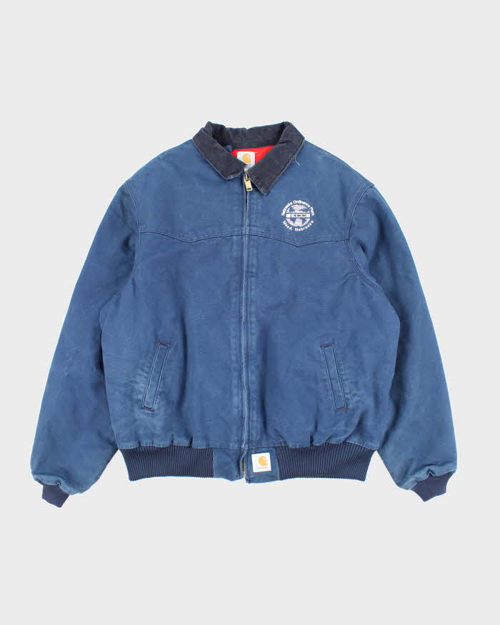 Vintage Carhartt Heavyweight Deep Blue Workwear Jacket - XXL