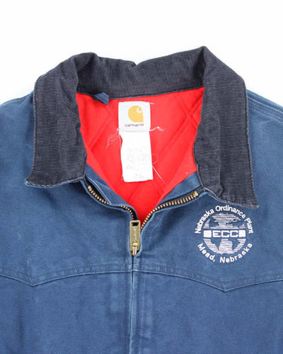Vintage Carhartt Heavyweight Deep Blue Workwear Jacket - XXL