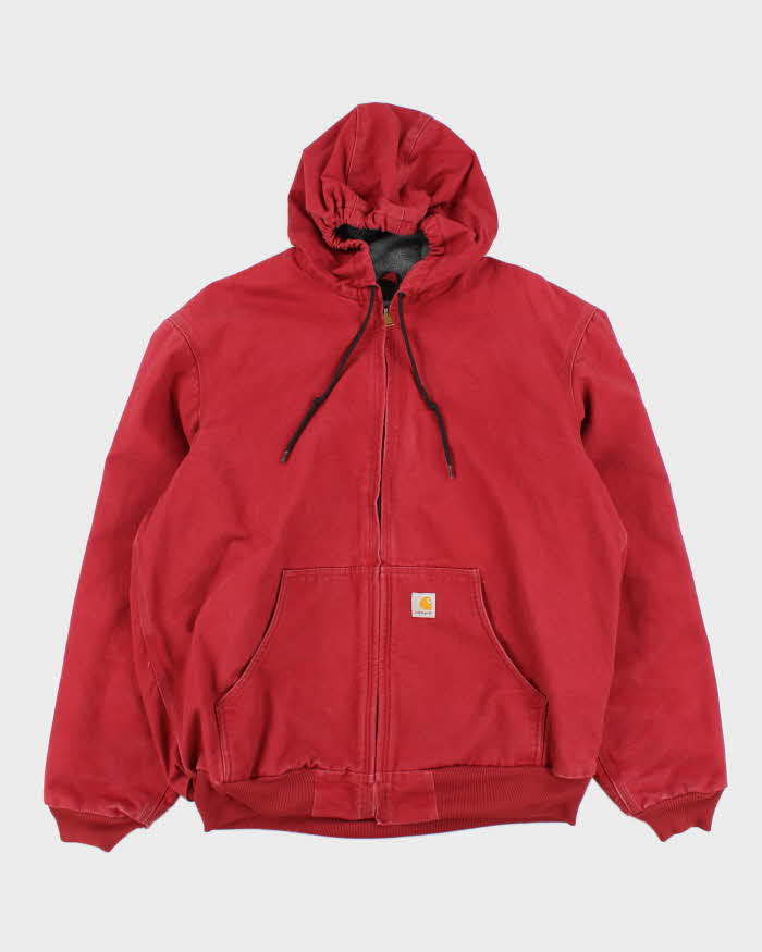 Vintage Carhartt Insulated Hooded Workwear Active Jacket - XL