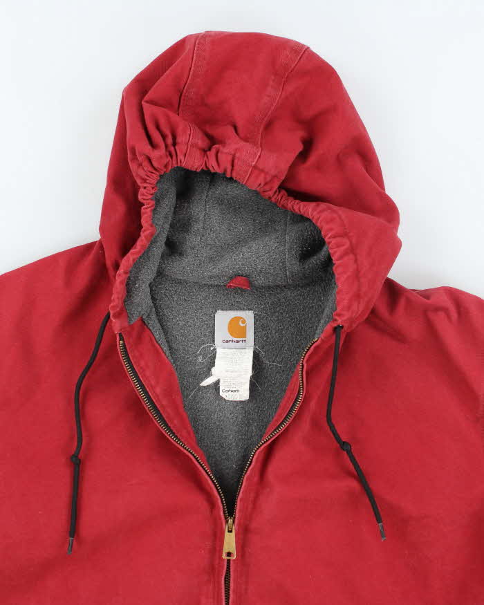 Vintage Carhartt Insulated Hooded Workwear Active Jacket - XL
