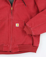 Vintage Carhartt Insulated Hooded Workwear Active Jacket - XL