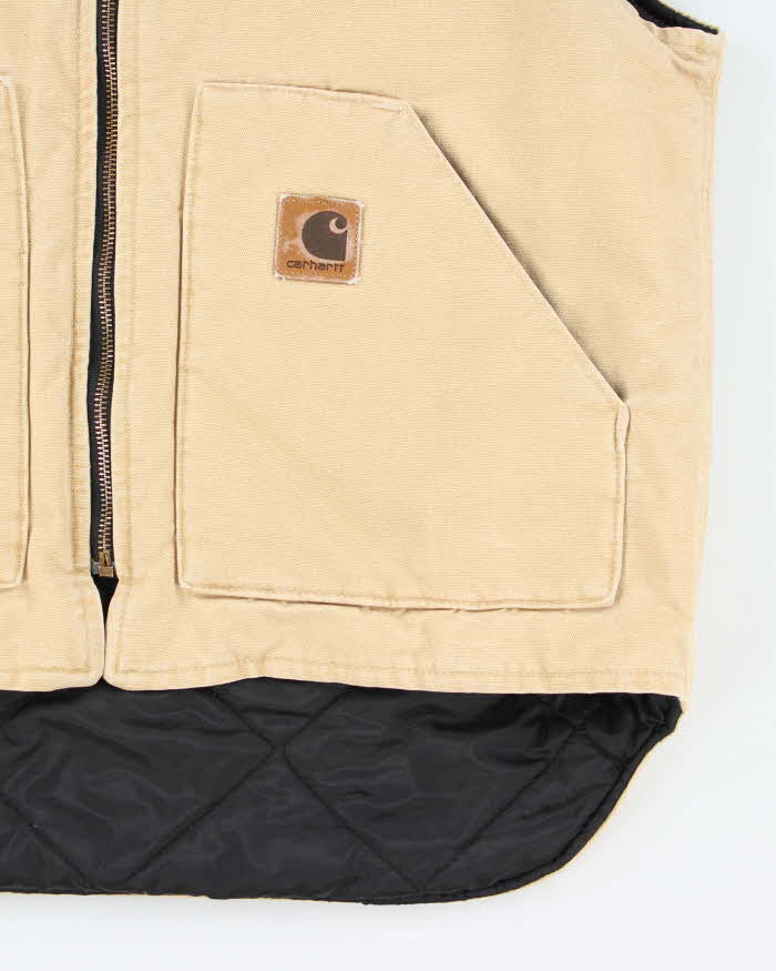 Vintage Carhartt Faded Insulated Workwear Gilet - XL