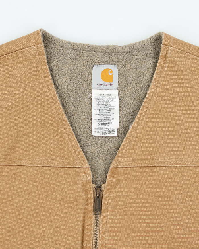 Vintage Carhartt Faded Insulated Workwear Gilet - XL