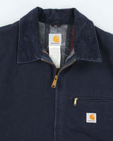 Vintage Carhartt J01 Navy Detroit Jacket - XL