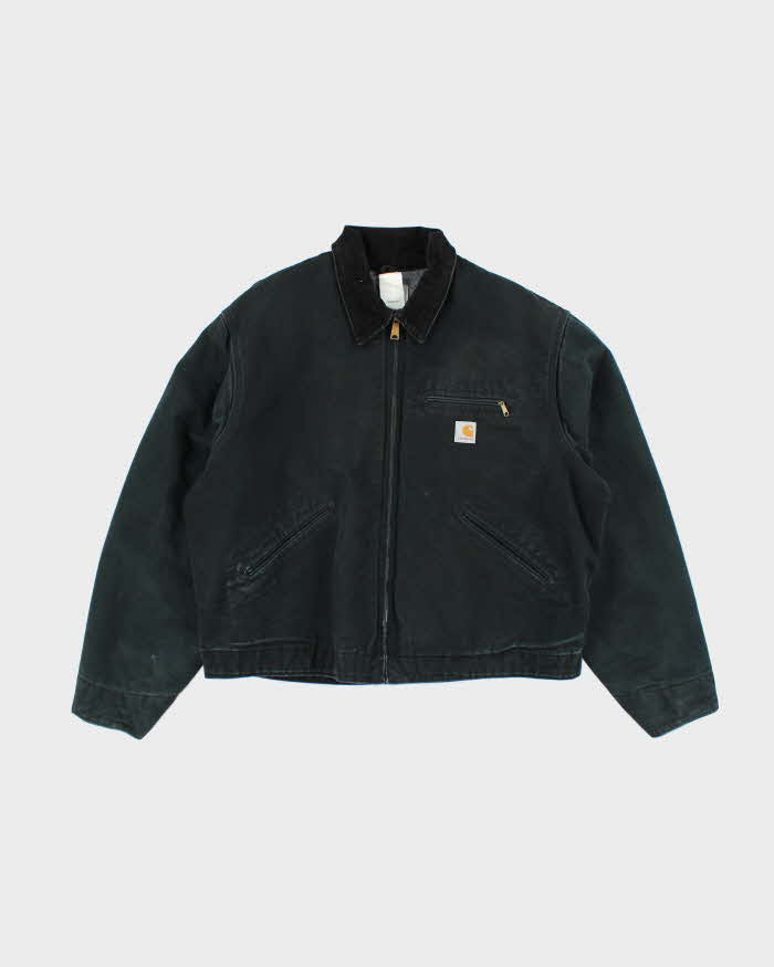 Vintage Carhartt J01 Black Detroit Jacket - XL