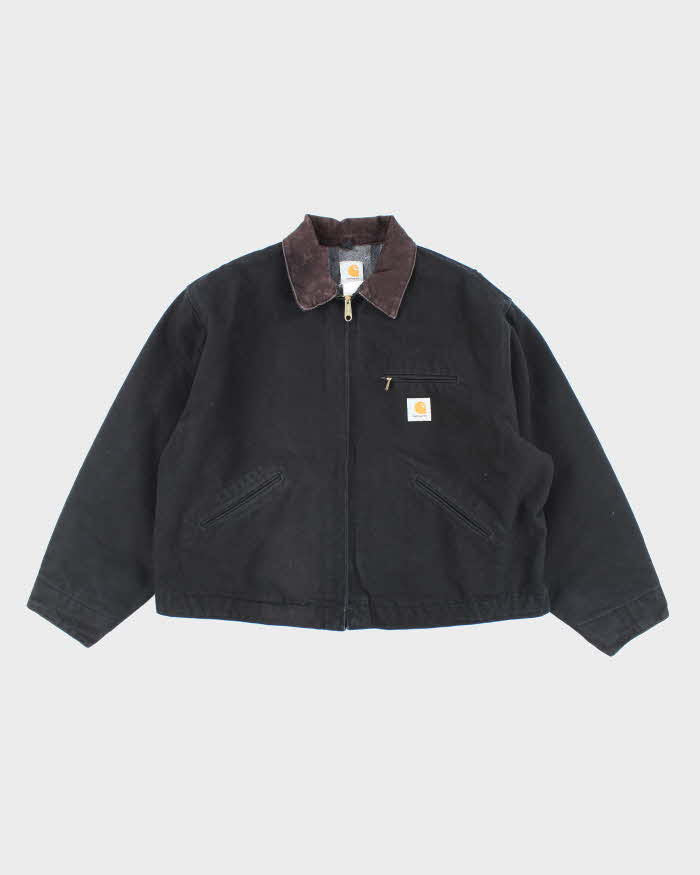 Vintage Carhartt J01 Black Detroit Jacket - XL