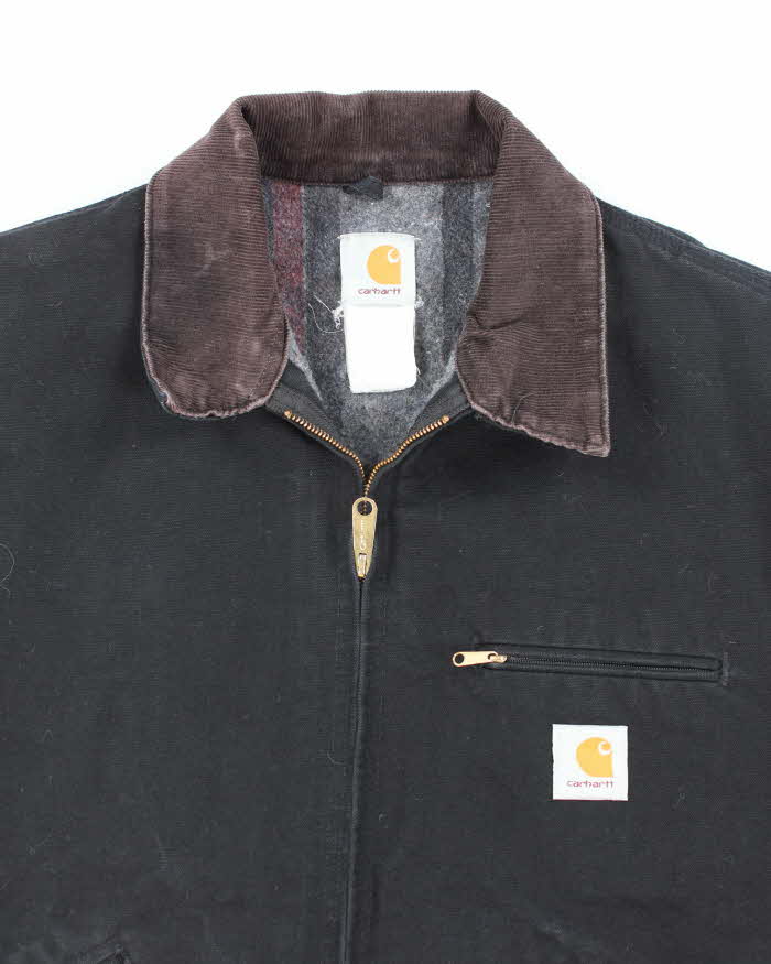 Vintage Carhartt J01 Black Detroit Jacket - XL