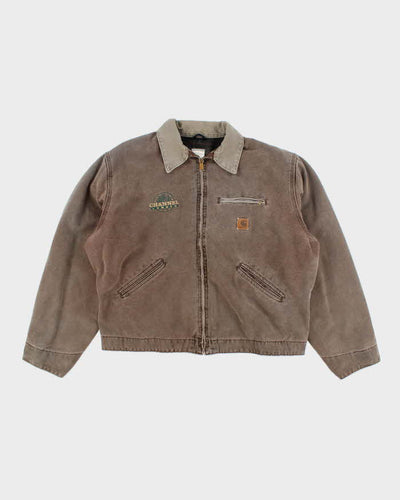 Vintage Carhartt J97 Faded Brown Detroit Jacket - XL