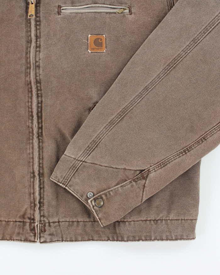 Vintage Carhartt J97 Faded Brown Detroit Jacket - XL