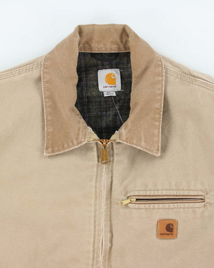 Vintage 2000's Carhartt Faded Brown Detroit Jacket - XXL