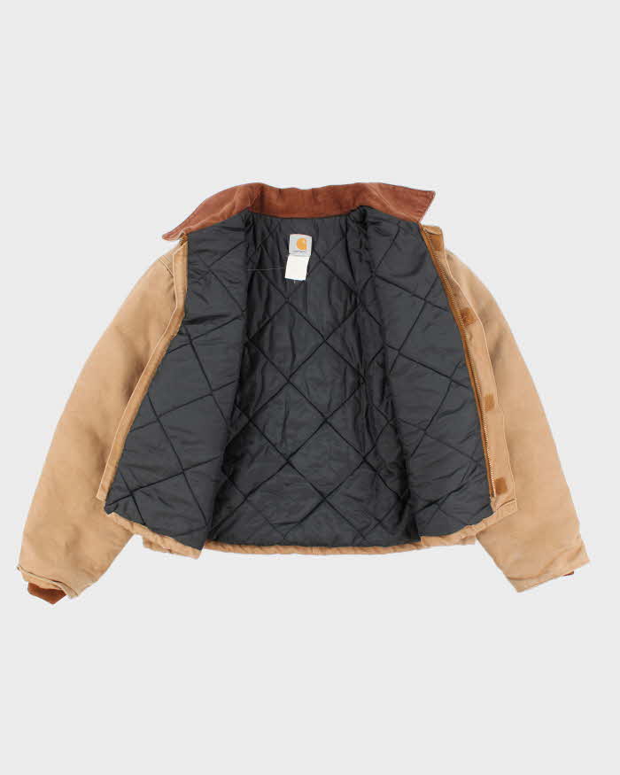 Vintage 2000's Carhartt Faded Brown Quilted Workwear Jacket - XL